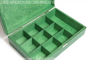 Коробка для чая `Зеленая`